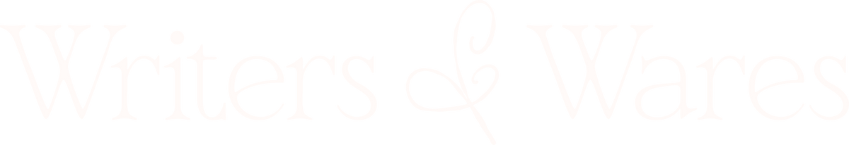 Writers & Wares logo in white script 