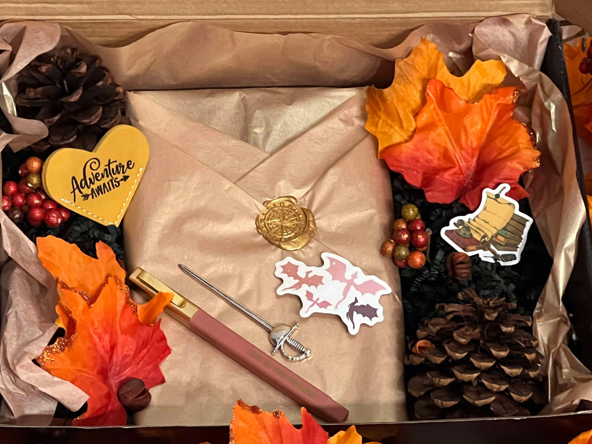 Fall Themed Book Blind Date Gift Box
